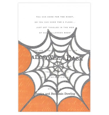 Halloween Invitations, Spiderweb, Anna Griffin